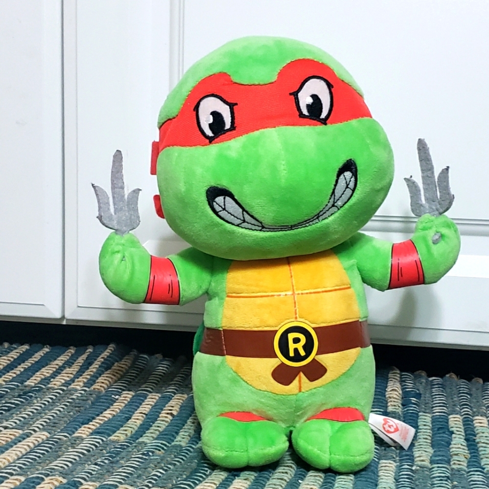 Teenage Ninja Mutant Turtles Raphael 10" Plush TY Beanie Baby
